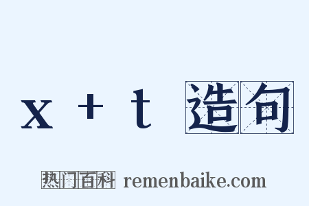x+t造句是什么意思的图片